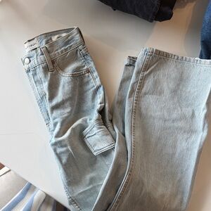 Denim Forum Light Blue Cargo Denim Jeans